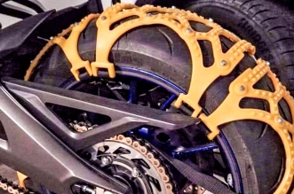 motorkerékpár hólánc