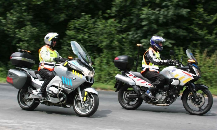 Ezúttal is a motoros polgárőrök segítették a rendezvény lebonyolítását - köszönjük!