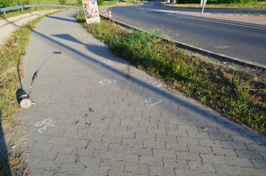 A baleset helyszíne (Kép: Police.hu)