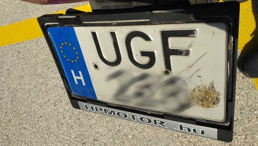 Talált rendszám Talált rendszám