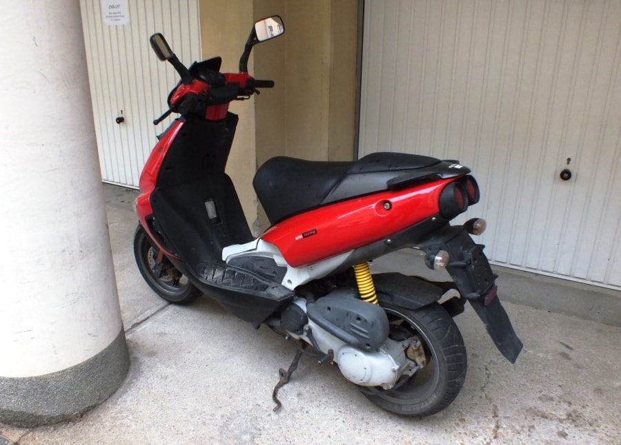 Az öt ellopott motor egyike (Kép: Police.hu)